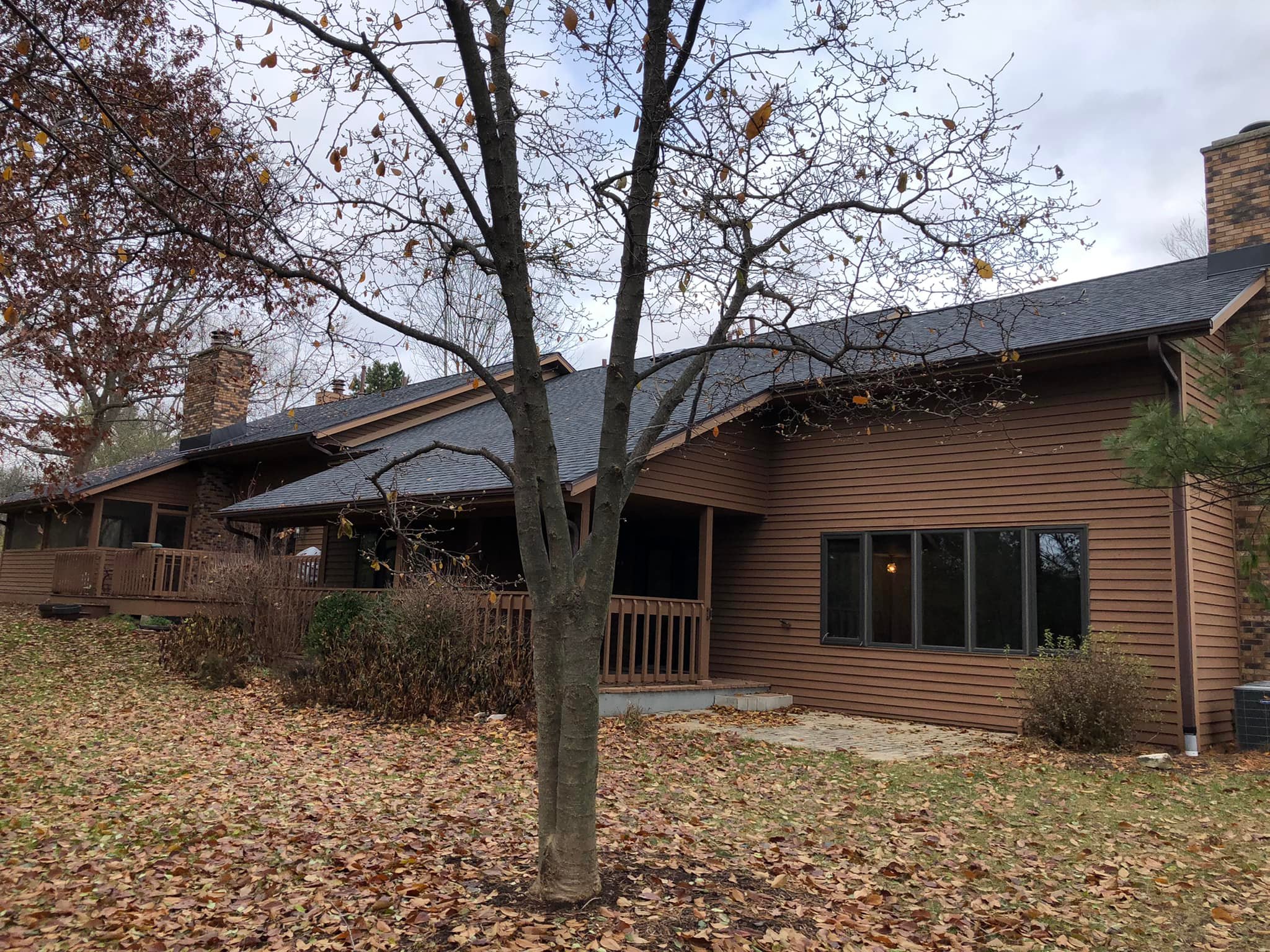 Wisconsin Roofing LLC | Kohler | Side View | New Roof | Landmark PRO | Moire Black